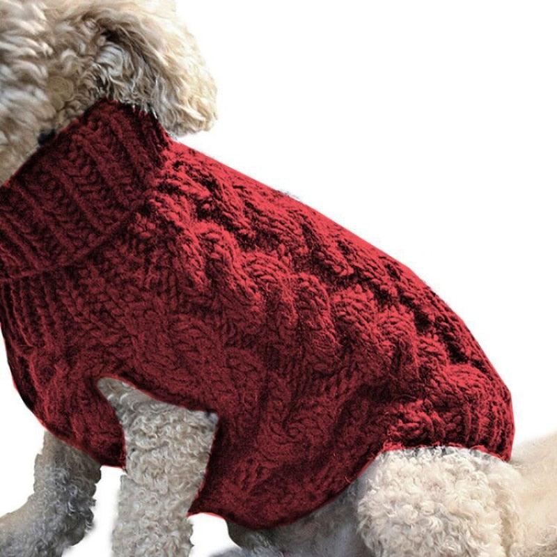 Pet Luxe Market™ Soft Winter Cable Knit Sweater - Pet Luxe Market