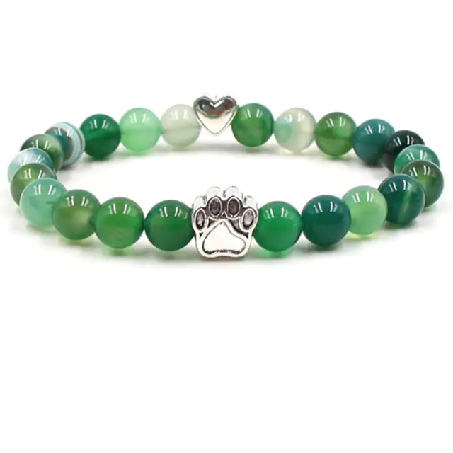 Pet Luxe Market™ Pet Footprint Stone Bracelet - Pet Luxe Market