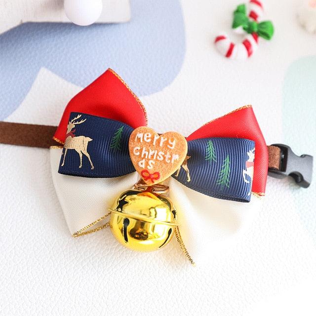 Pet Luxe Market™ Christmas Collar Pet Bow Tie - Pet Luxe Market