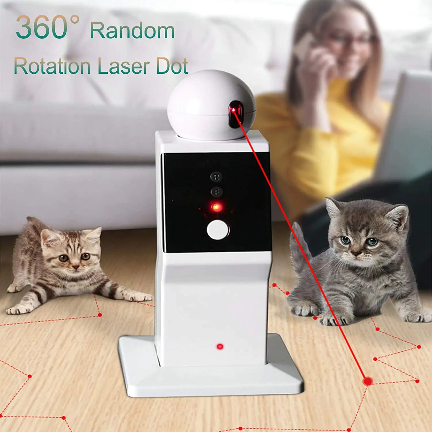 Pet Luxe Market™  Automatic Laser Toy - Pet Luxe Market