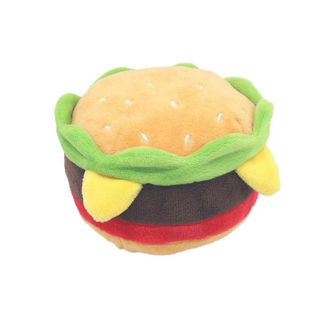 Pet Luxe Market™ Hamburger Pet Plush Toy - Pet Luxe Market