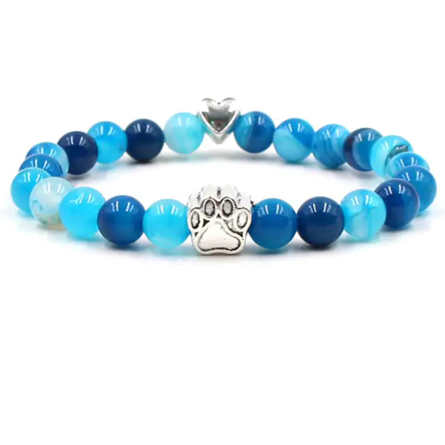 Pet Luxe Market™ Pet Footprint Stone Bracelet - Pet Luxe Market