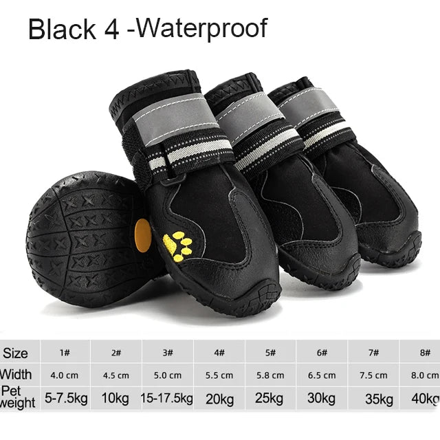 Pet Luxe Market™ 4Pcs Pet Dog Shoes