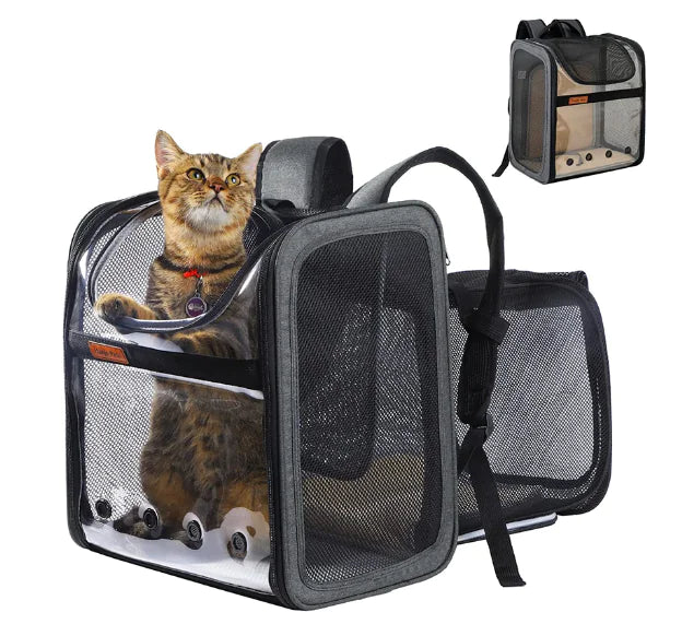 Pet Luxe Market™ Pet Expandable Travel Backpack - Pet Luxe Market