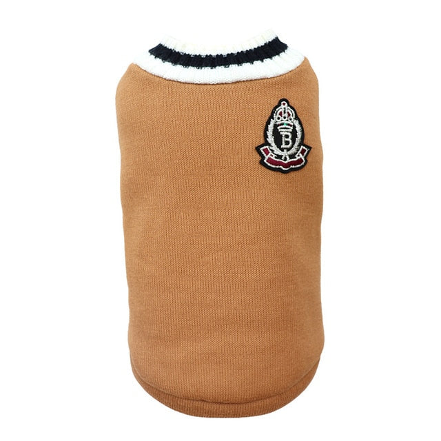 Pet Luxe Market™ College Style Warm Dog Clothes - Pet Luxe Market