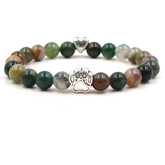 Pet Luxe Market™ Pet Footprint Stone Bracelet - Pet Luxe Market