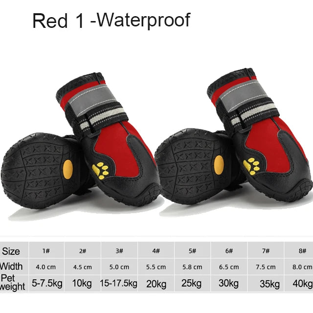 Pet Luxe Market™ 4Pcs Pet Dog Shoes