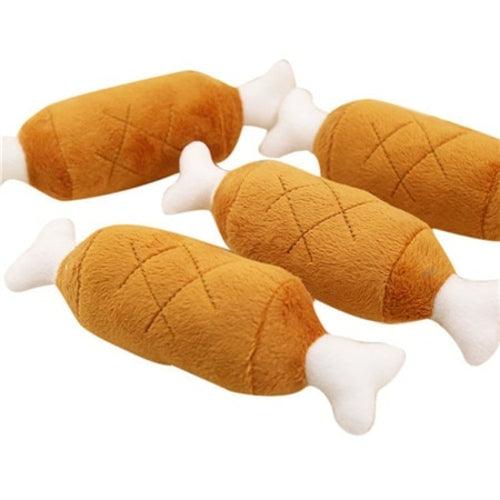 Pet Luxe Market™ Pet Chicken Legs Plush Toy - Pet Luxe Market