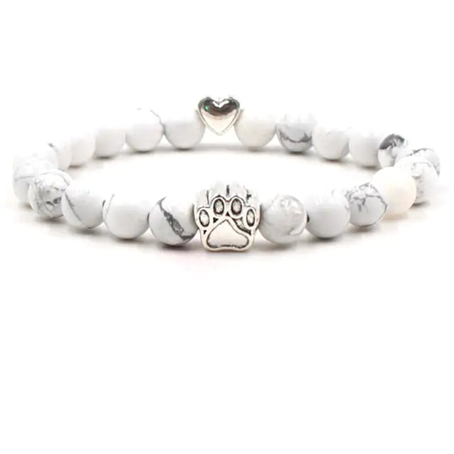 Pet Luxe Market™ Pet Footprint Stone Bracelet - Pet Luxe Market