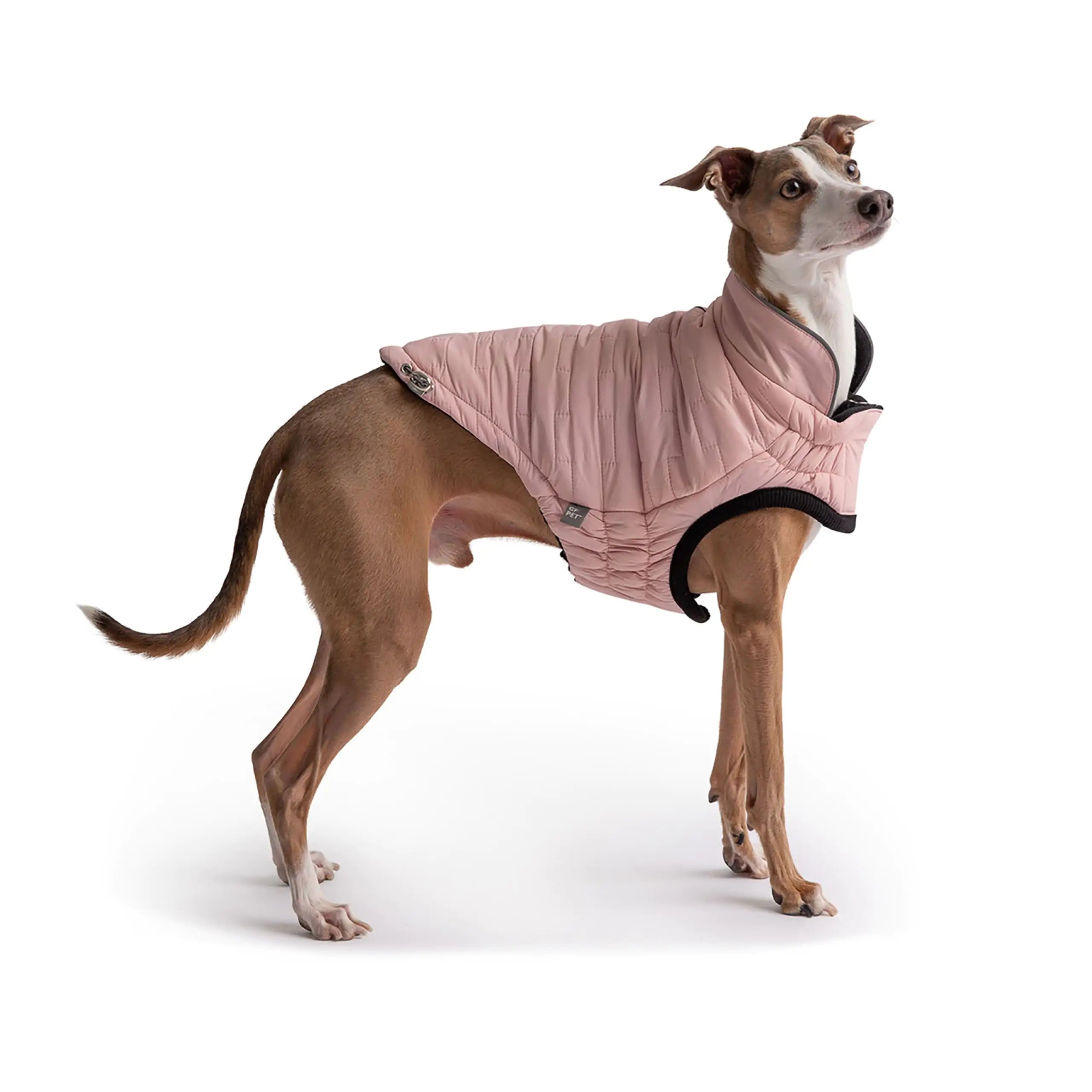 Pet Luxe Market™   Reversible Elasto-Fit Chalet Jacket - Pink