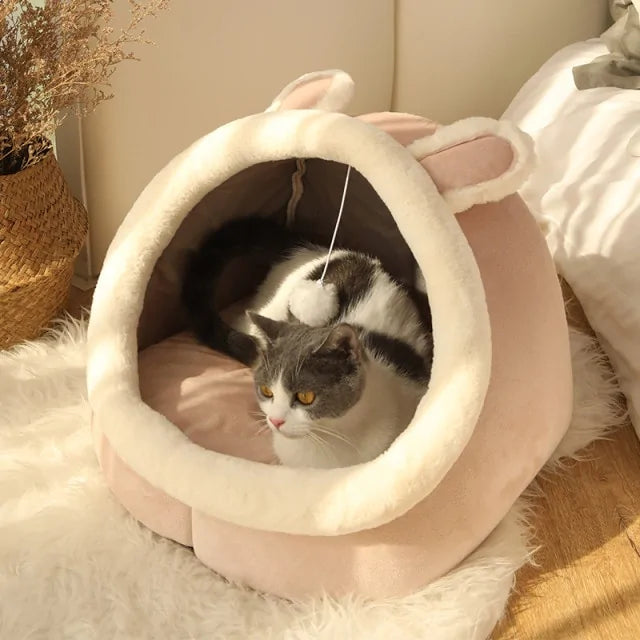 Pet Luxe Market™ Sweet Cat Bed Warm Pet Basket