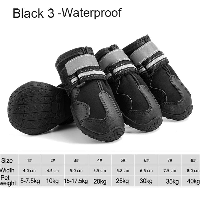 Pet Luxe Market™ 4Pcs Pet Dog Shoes