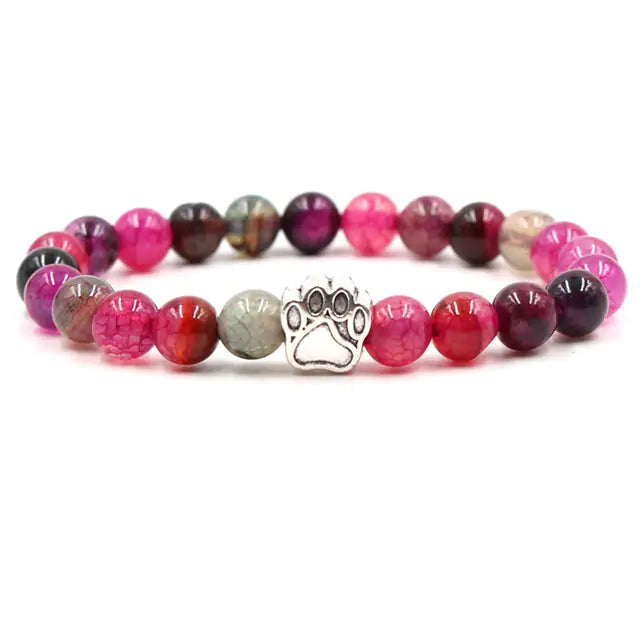 Pet Luxe Market™ Pet Footprint Stone Bracelet - Pet Luxe Market