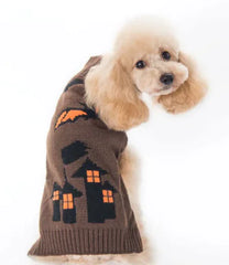 Pet Luxe Market™ Halloween Pumpkin Sweater Dog Clothes