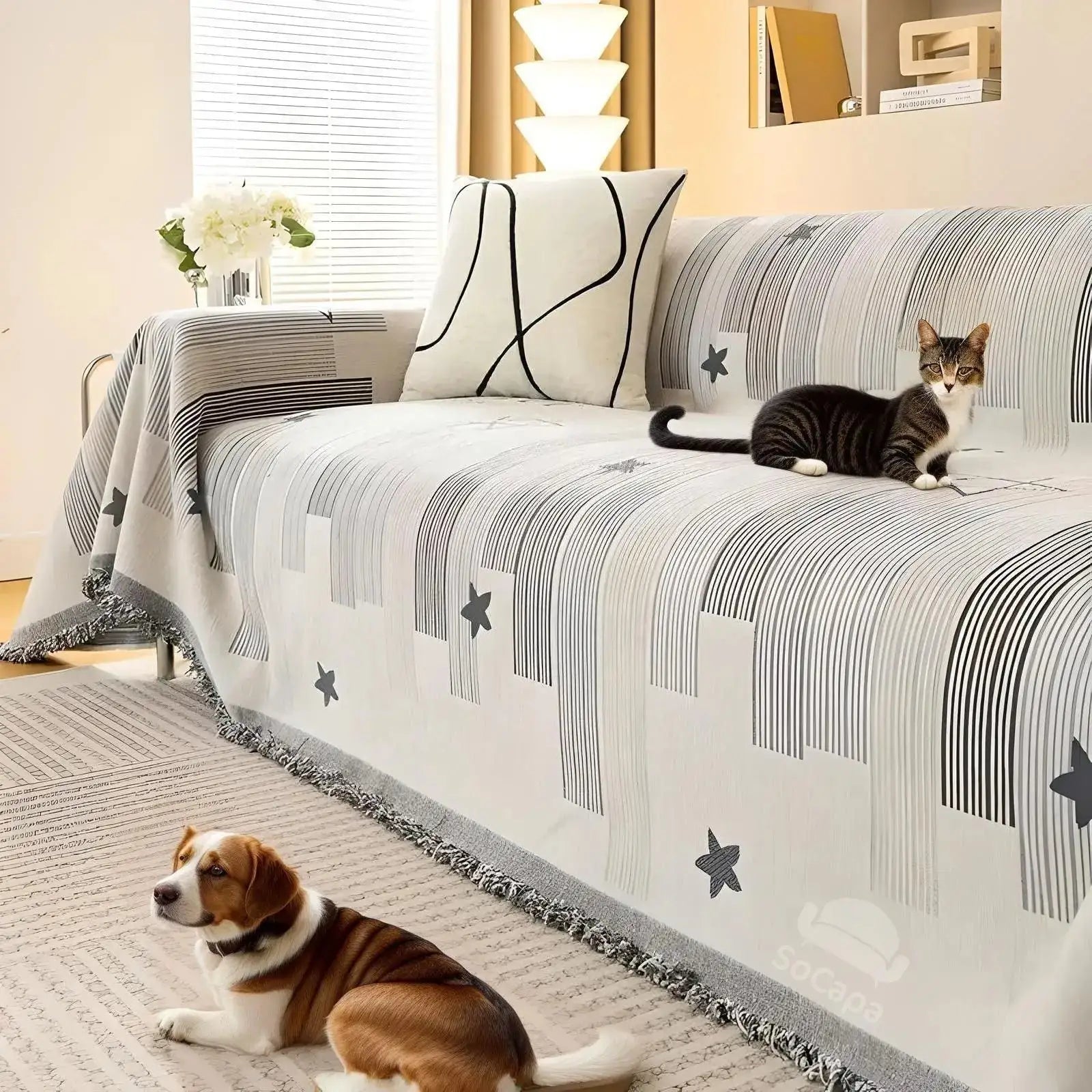 Pet Luxe Market™ Anti-Scratch Sofa Cover Protection For Pets - Pet Luxe Market