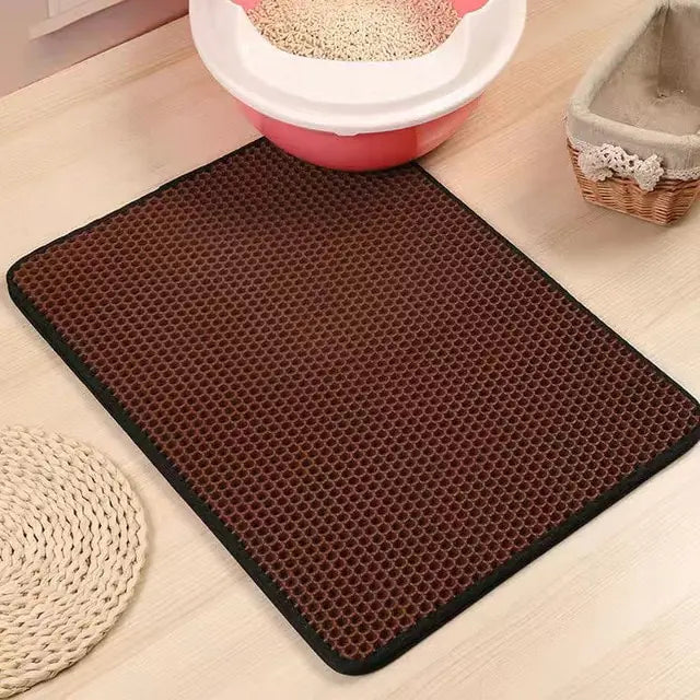 Pet Luxe Market™ Double Layer Waterproof Cat Litter Mat - Pet Luxe Market