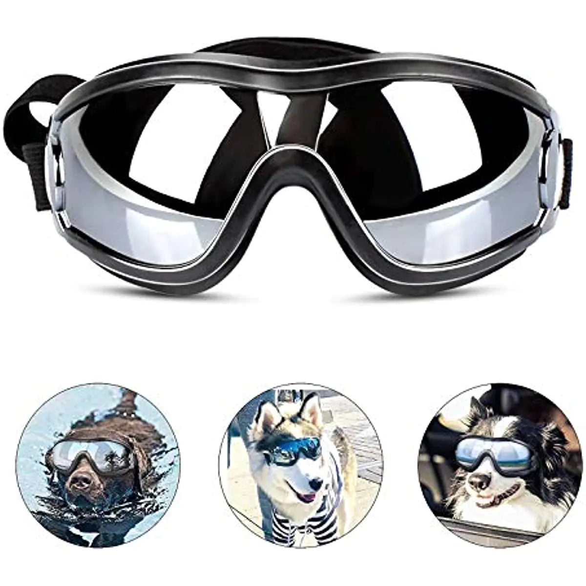 Pet Luxe Market™ Adjustable Strap Dog Goggles - Pet Luxe Market