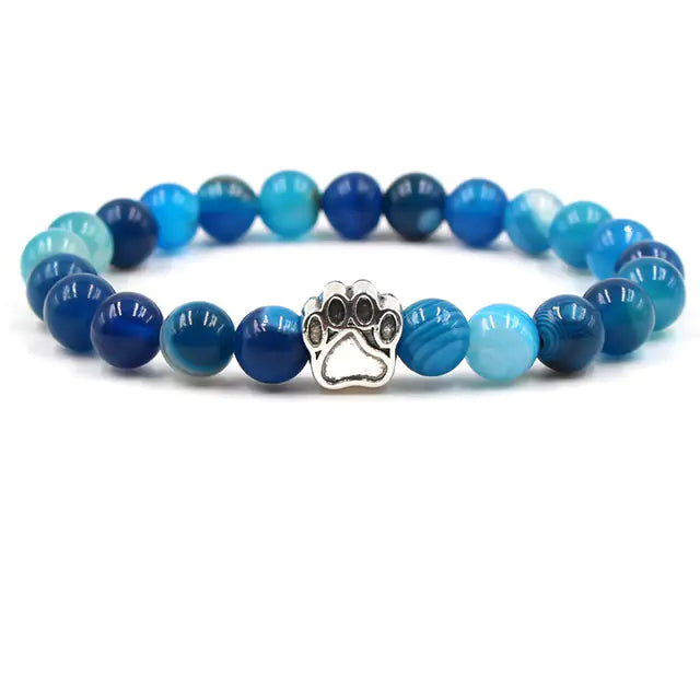 Pet Luxe Market™ Pet Footprint Stone Bracelet - Pet Luxe Market