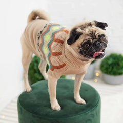 Pet Luxe Market™  Heritage Sweater - Sand