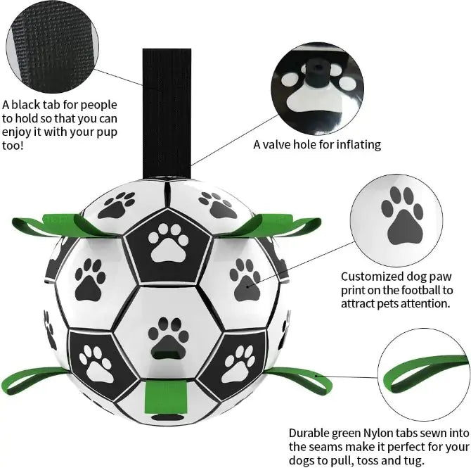 Pet Luxe Market™ Dog Toys Interactive Pet Football - Pet Luxe Market