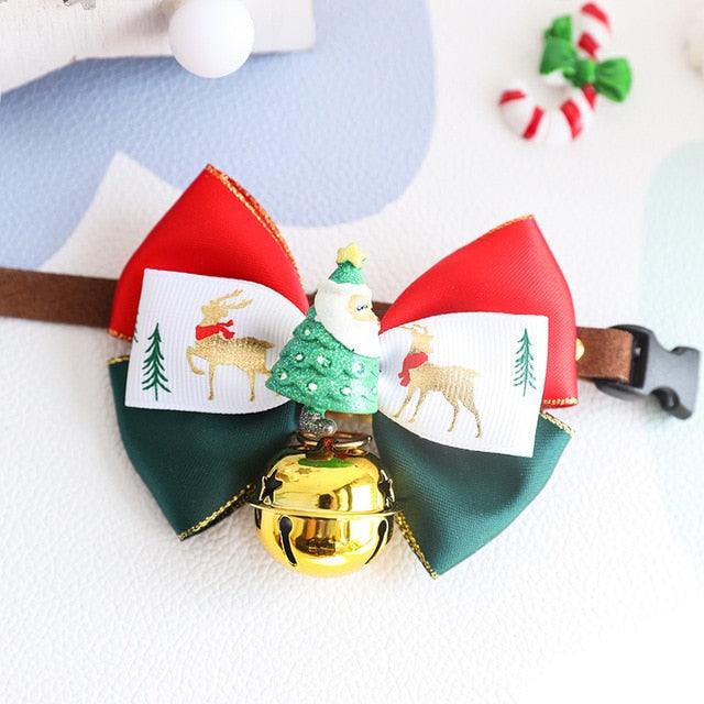 Pet Luxe Market™ Christmas Collar Pet Bow Tie - Pet Luxe Market