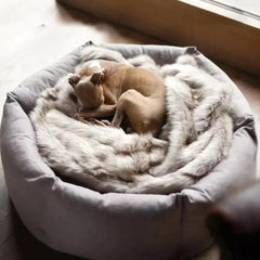 Pet Luxe Market™ Cozy Paws Calming Dog Bed