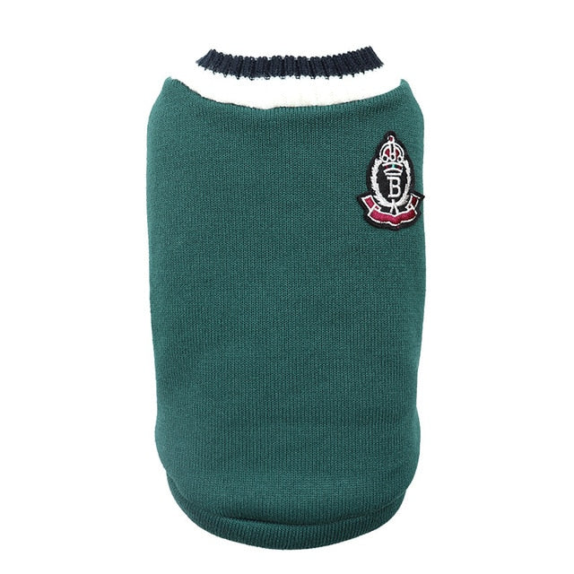 Pet Luxe Market™ College Style Warm Dog Clothes - Pet Luxe Market