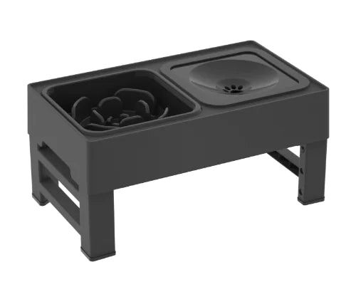 Pet Luxe Market™ Adjustable Food and Water Bowl - Pet Luxe Market