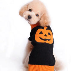 Pet Luxe Market™ Halloween Pumpkin Sweater Dog Clothes