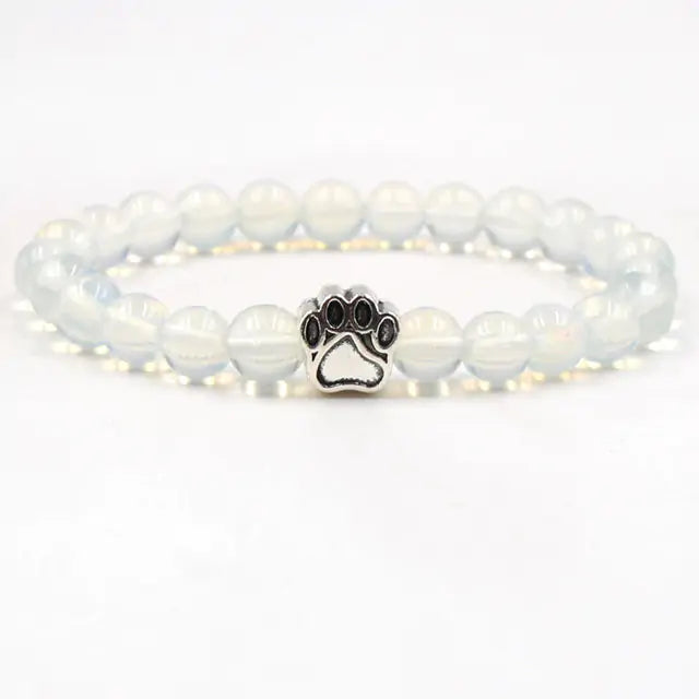 Pet Luxe Market™ Pet Footprint Stone Bracelet - Pet Luxe Market