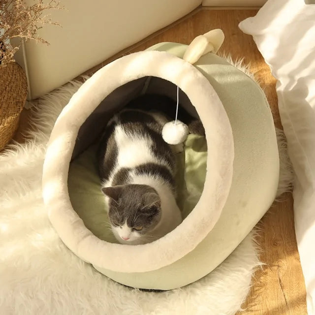 Pet Luxe Market™ Sweet Cat Bed Warm Pet Basket