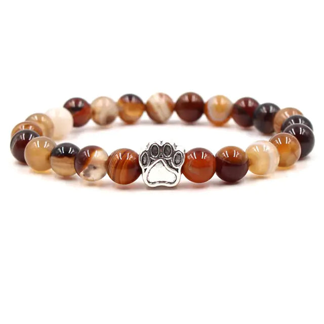 Pet Luxe Market™ Pet Footprint Stone Bracelet - Pet Luxe Market