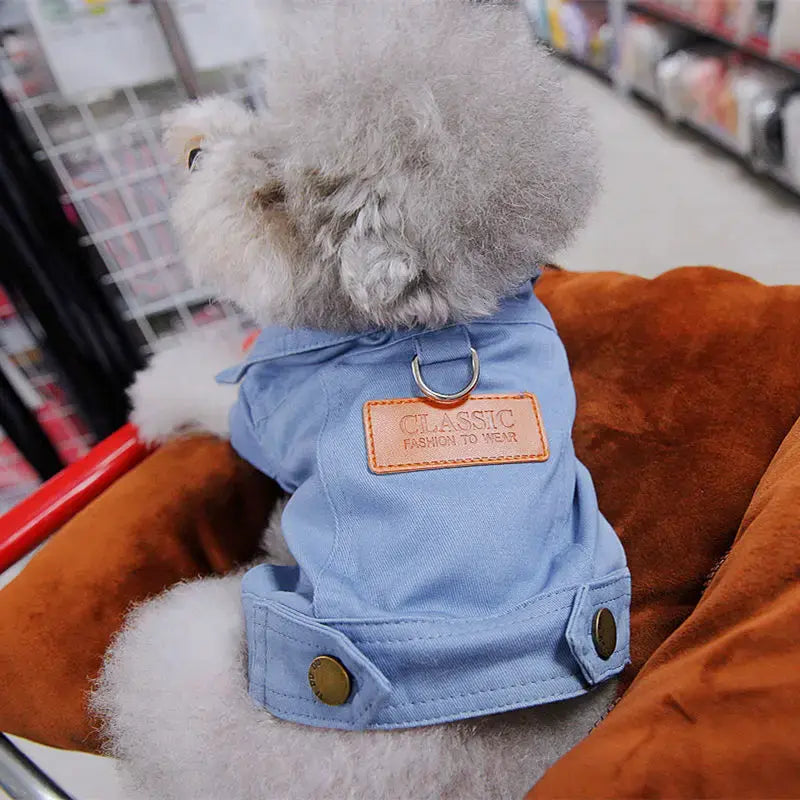 Pet Luxe Market™  Dog Suit Outfits Denim Coat