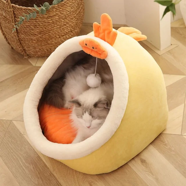 Pet Luxe Market™ Sweet Cat Bed Warm Pet Basket