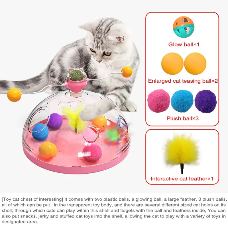 Pet Luxe Market™ Multifunctional Turntable Pet Toys - Pet Luxe Market