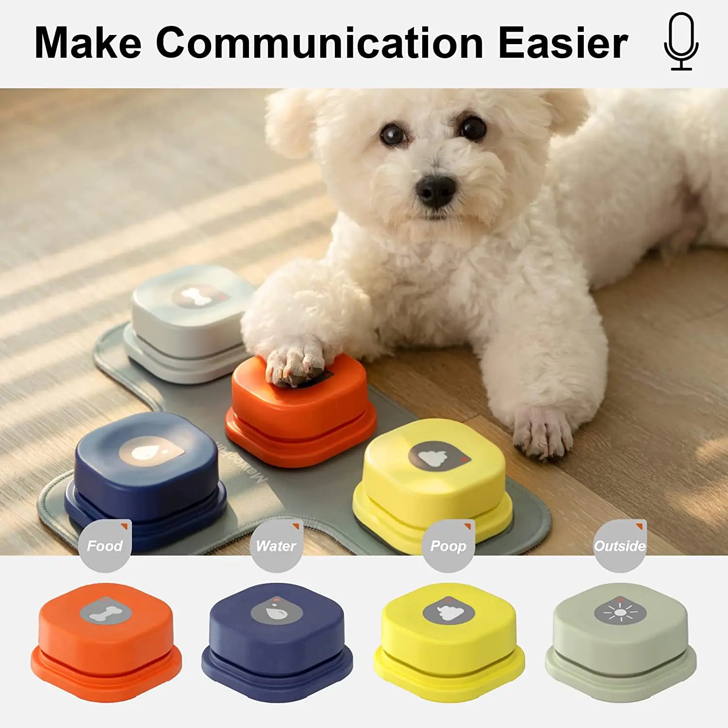 Pet Luxe Market™ Vocal Training Interactive Toy Bell Ringer - Pet Luxe Market