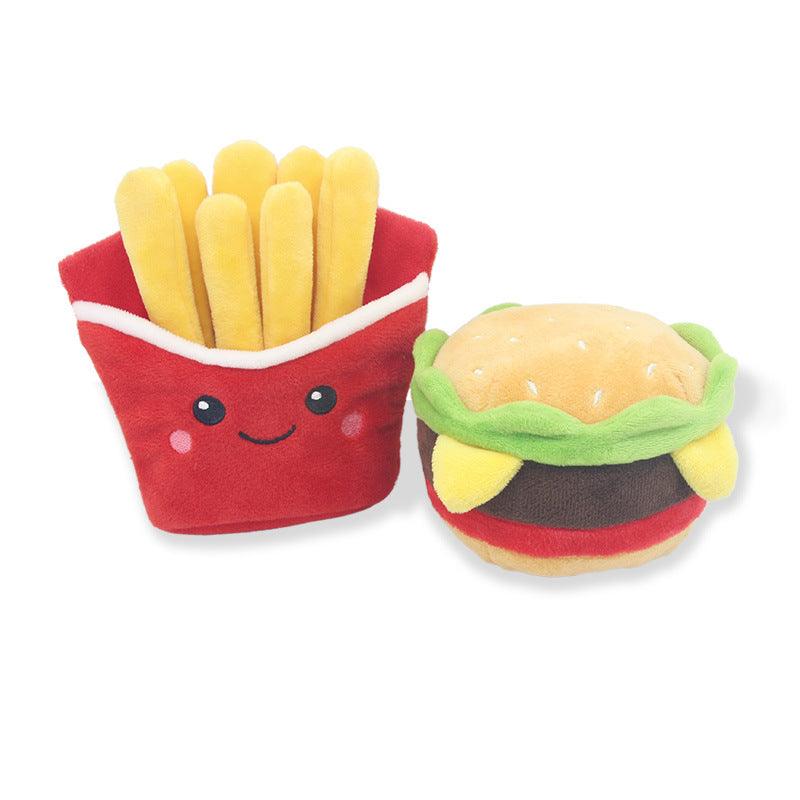 Pet Luxe Market™ Hamburger Pet Plush Toy - Pet Luxe Market