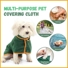 Pet Luxe Market™ Microfiber Absorbent Pet Drying Coat - Pet Luxe Market