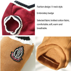 Pet Luxe Market™ College Style Warm Dog Clothes - Pet Luxe Market