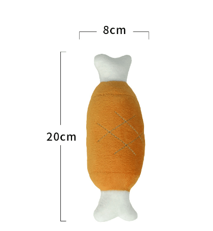 Pet Luxe Market™ Pet Chicken Legs Plush Toy - Pet Luxe Market