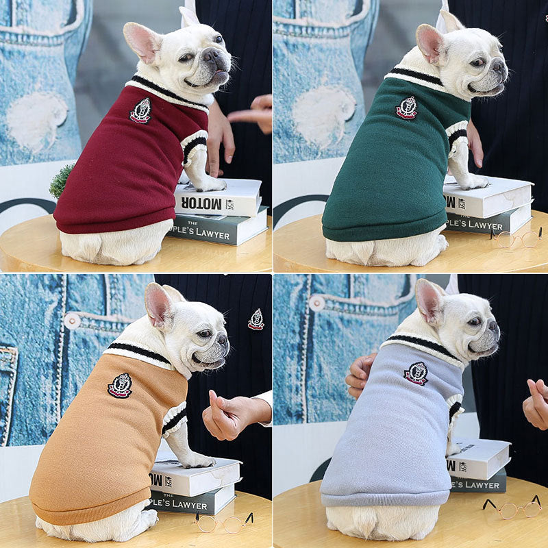 Pet Luxe Market™ College Style Warm Dog Clothes - Pet Luxe Market