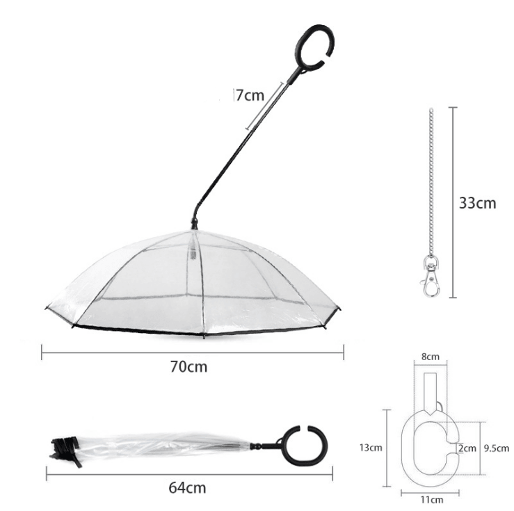 Pet Luxe Market™ Transparent Umbrella - Pet Luxe Market