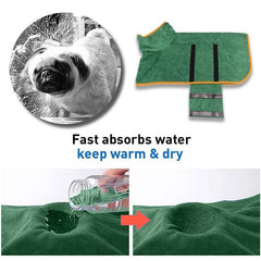 Pet Luxe Market™ Microfiber Absorbent Pet Drying Coat - Pet Luxe Market