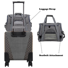 Pet Luxe Market™ Pet Messenger Carrier Travel Bag - Pet Luxe Market