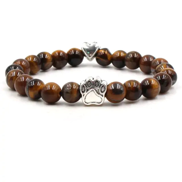 Pet Luxe Market™ Pet Footprint Stone Bracelet - Pet Luxe Market