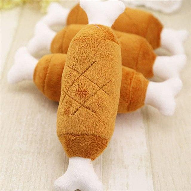 Pet Luxe Market™ Pet Chicken Legs Plush Toy - Pet Luxe Market