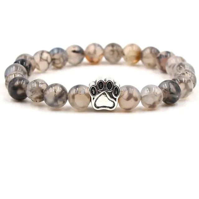 Pet Luxe Market™ Pet Footprint Stone Bracelet - Pet Luxe Market