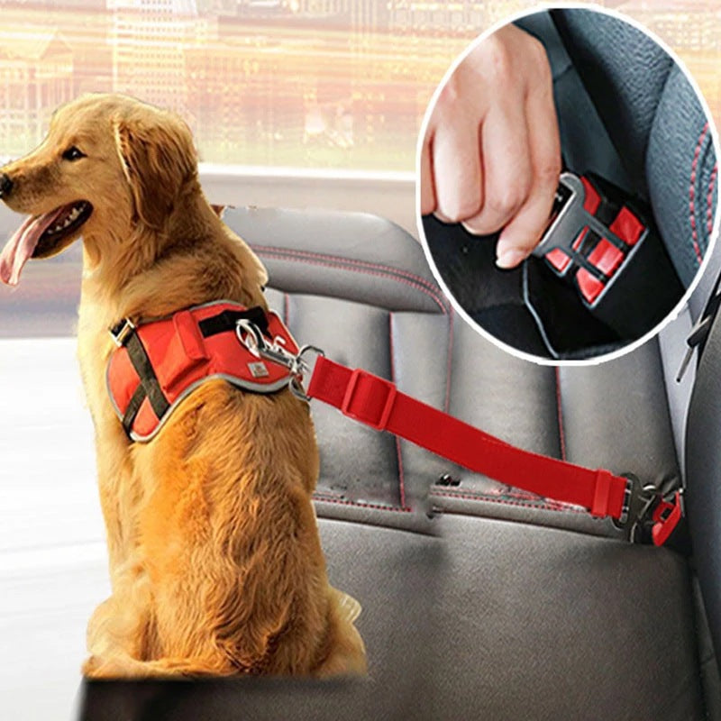 Pet Luxe Market™ Adjustable Dog Safety Seat Belt - Pet Luxe Market