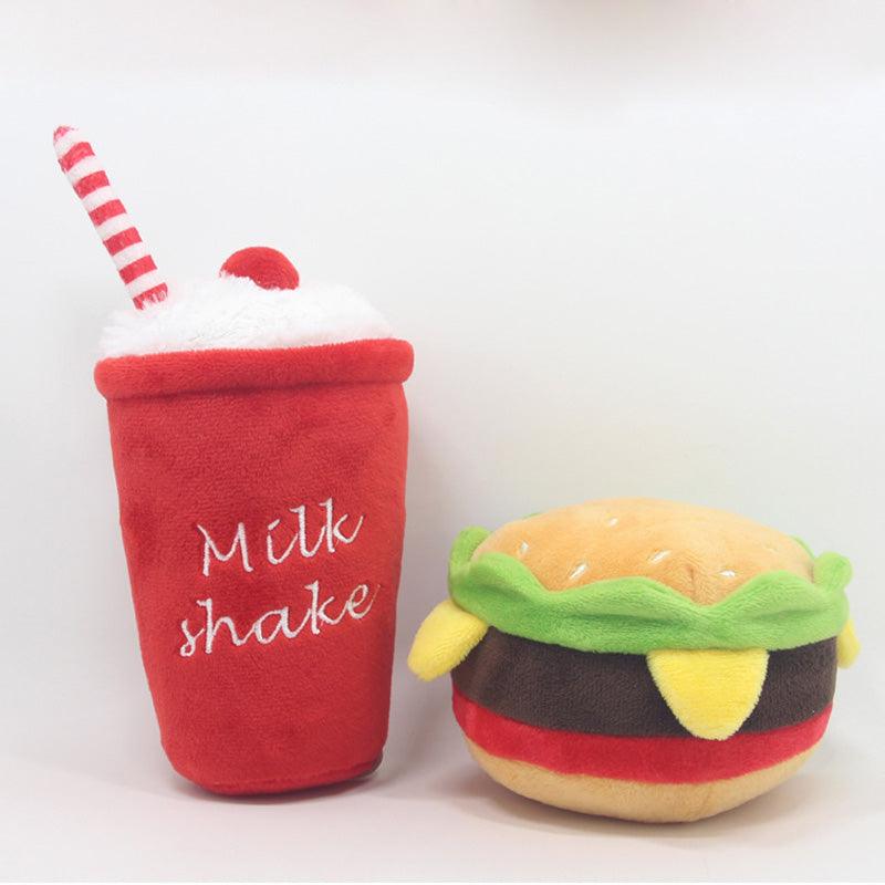 Pet Luxe Market™ Hamburger Pet Plush Toy - Pet Luxe Market