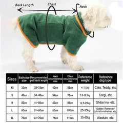 Pet Luxe Market™ Microfiber Absorbent Pet Drying Coat - Pet Luxe Market